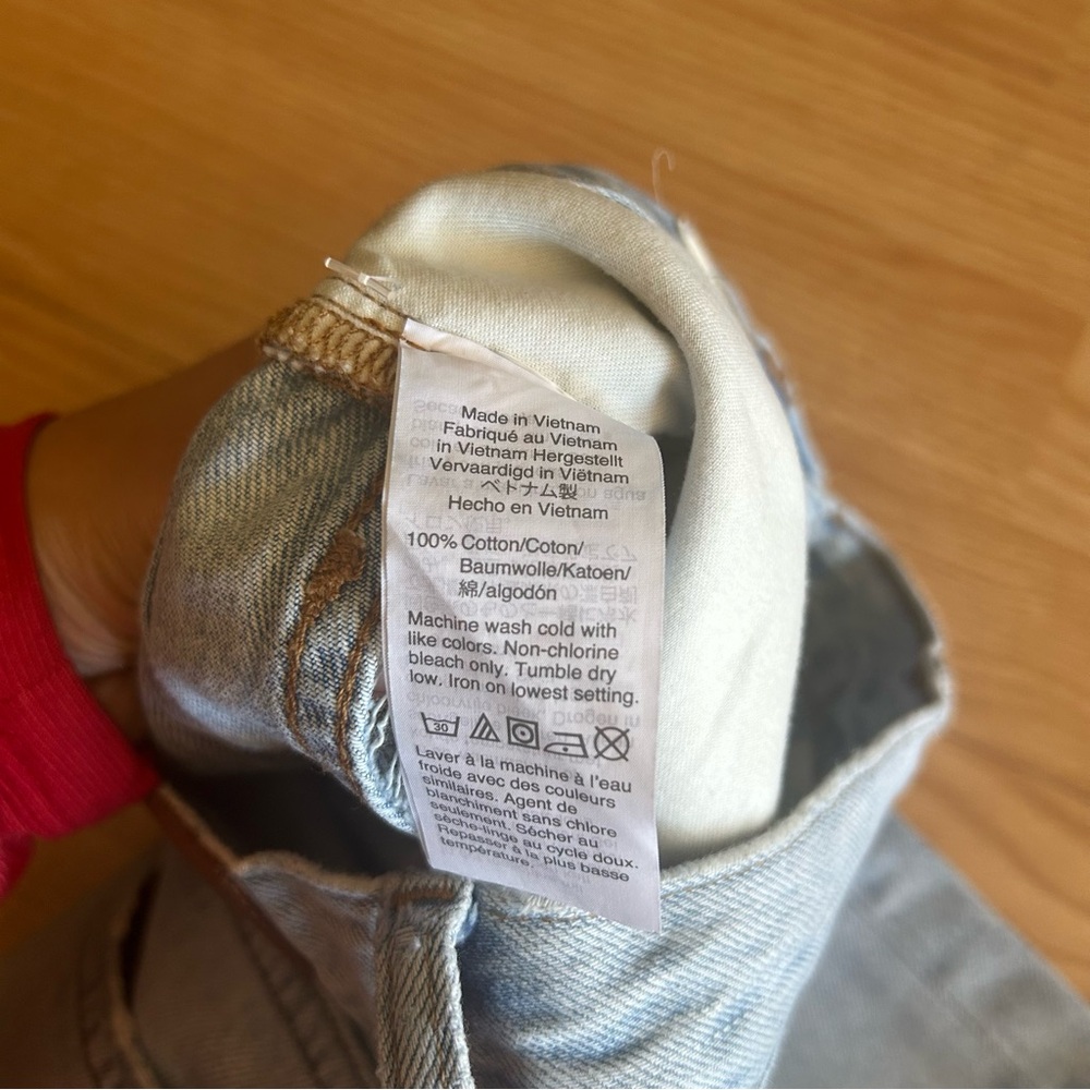 Madewell Button Fly Distressed The Dad Jean Women’s 26 - Picture 5 of 10